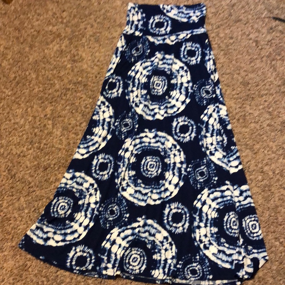 Nina and Mee blue tye dye Maxi skirt